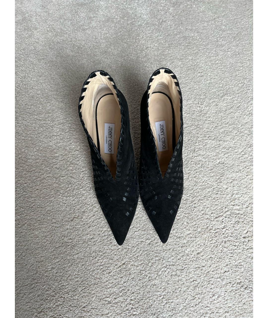 JIMMY CHOO Черные замшевые ботильоны, фото 2