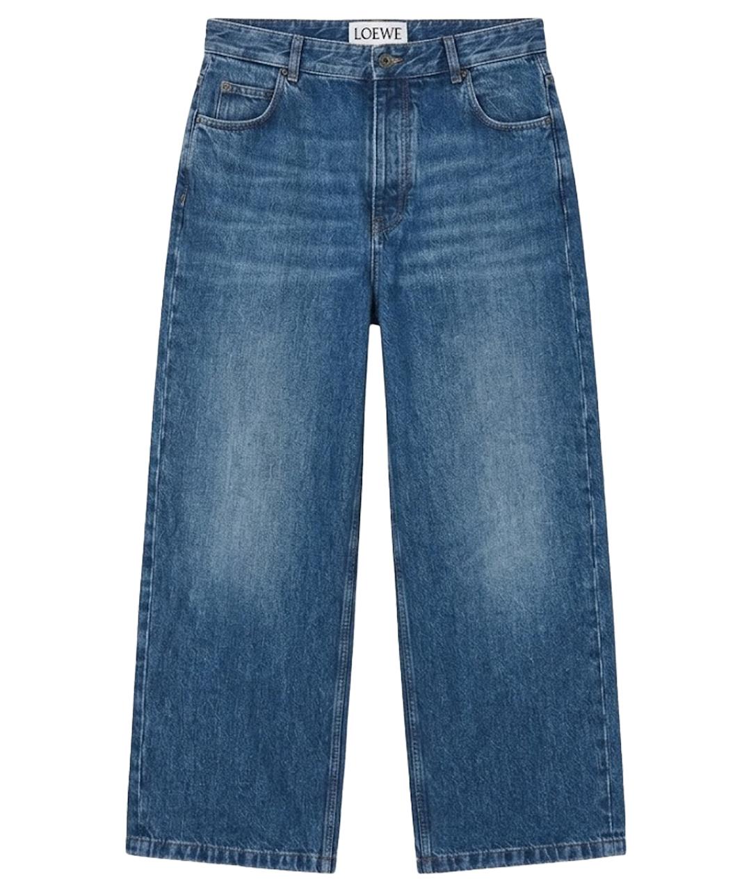 LOEWE Синие прямые джинсы, фото 1