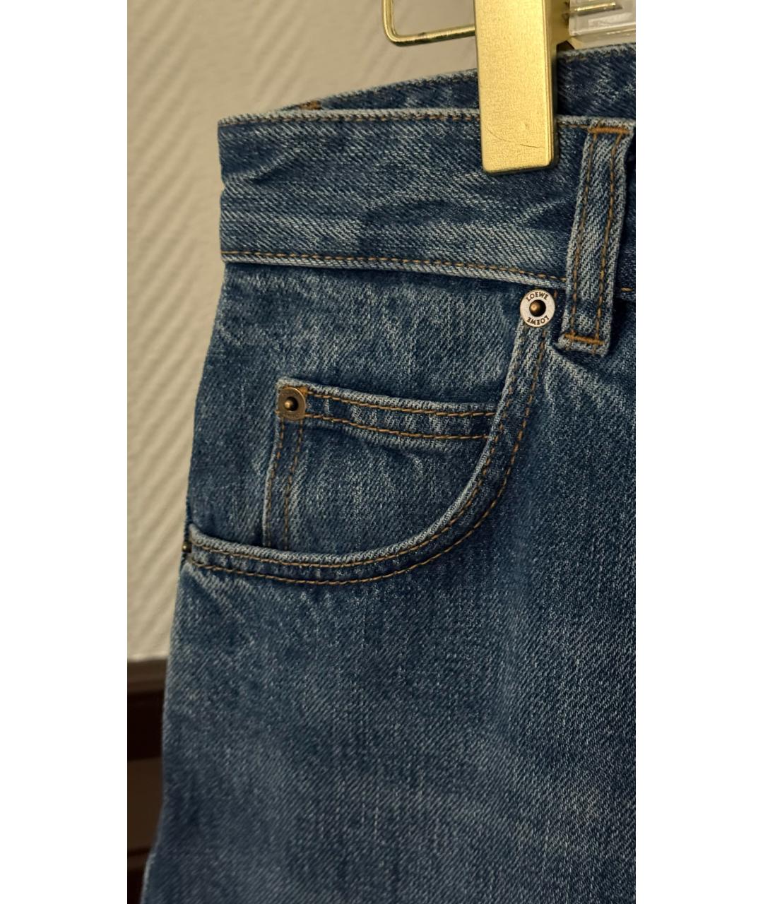 LOEWE Синие прямые джинсы, фото 5