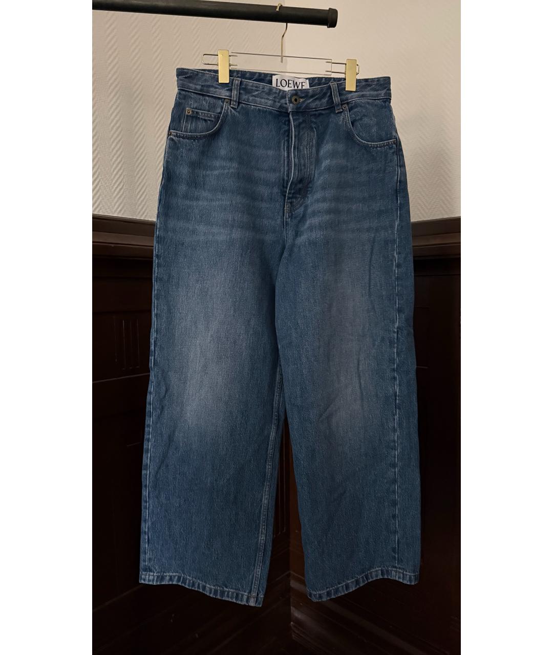 LOEWE Синие прямые джинсы, фото 7