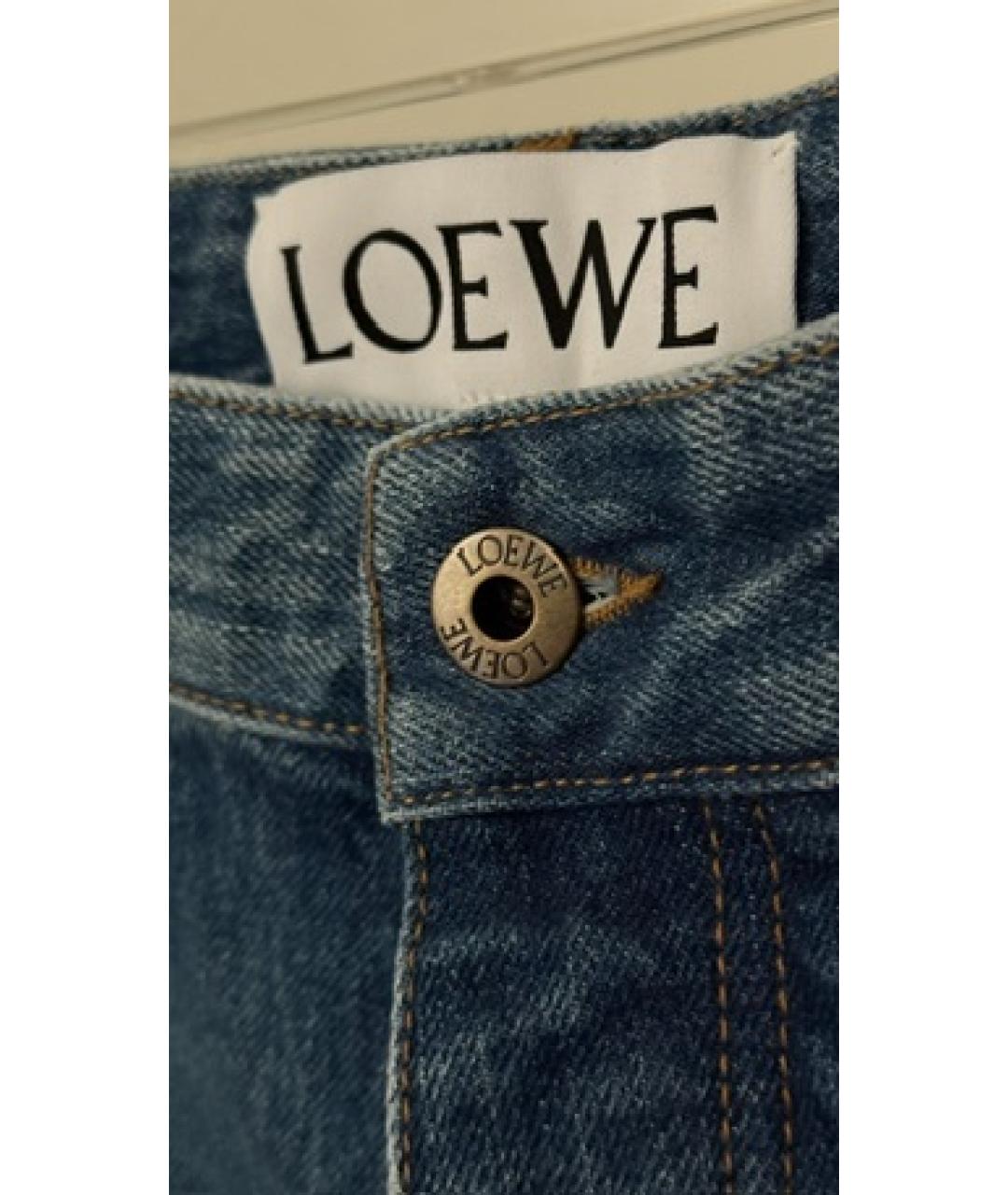 LOEWE Синие прямые джинсы, фото 6