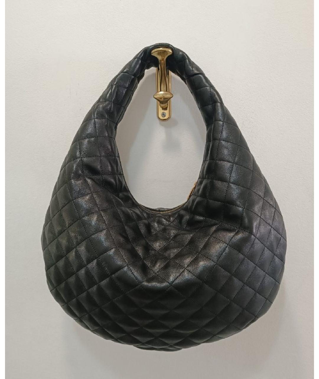 SAINT LAURENT Черная кожаная сумка через плечо, фото 4