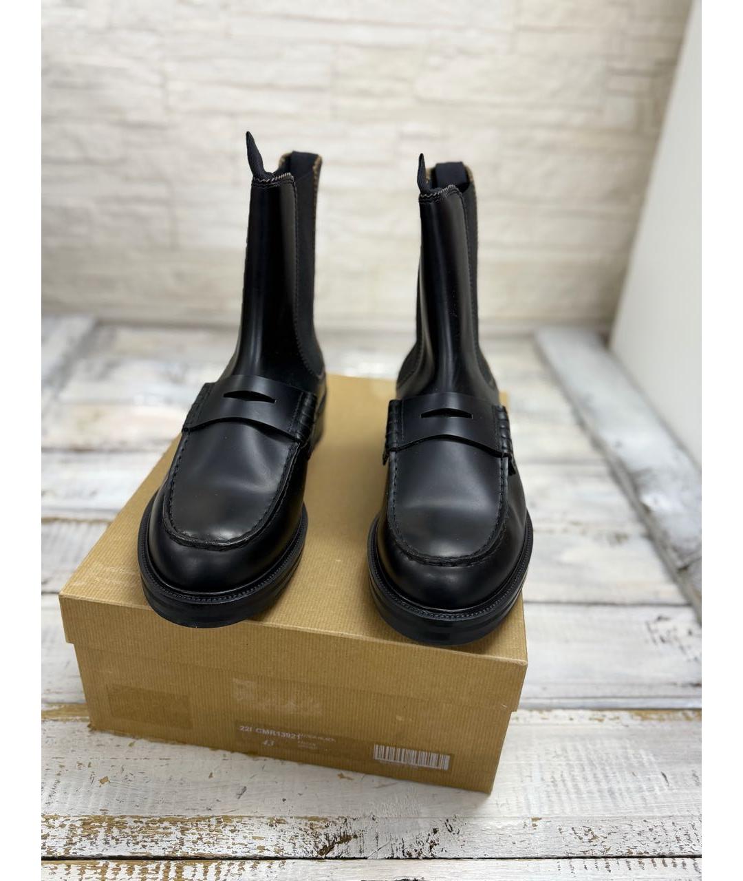 COLLEGE Черные кожаные высокие ботинки, фото 2