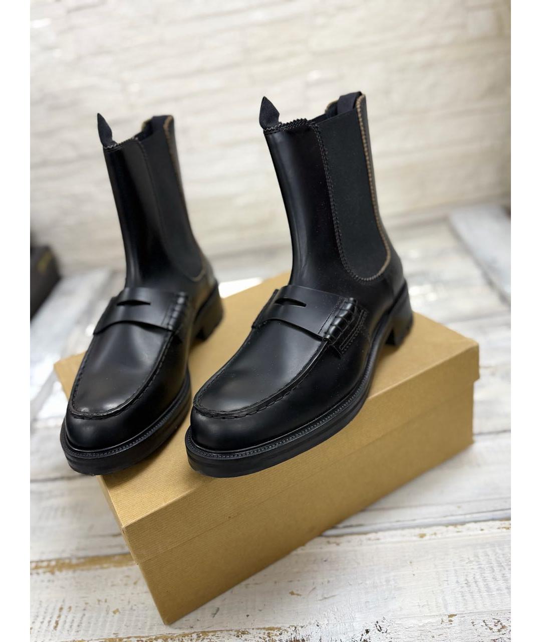 COLLEGE Черные кожаные высокие ботинки, фото 6