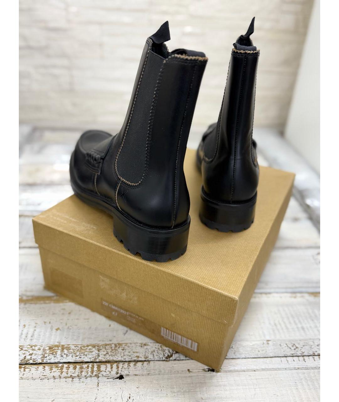 COLLEGE Черные кожаные высокие ботинки, фото 4