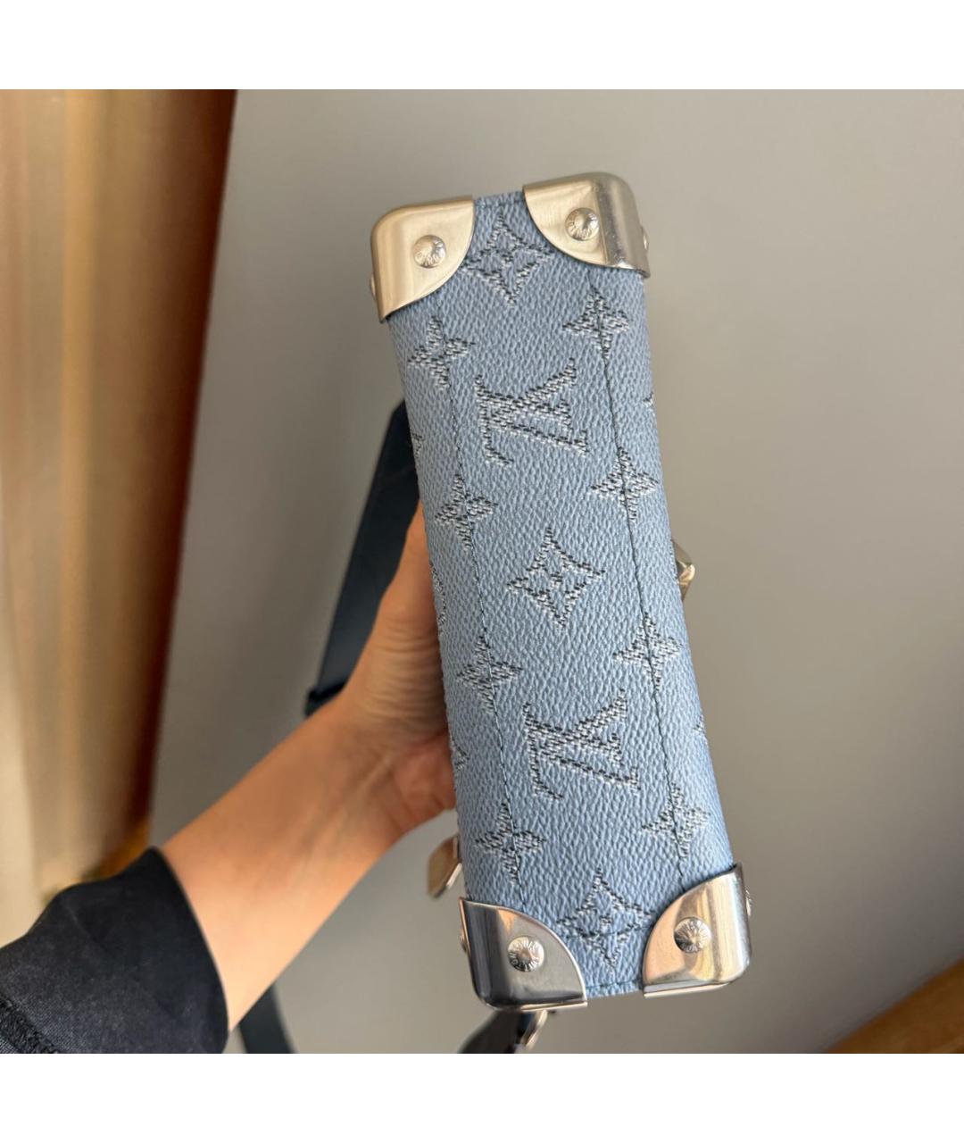 LOUIS VUITTON Голубая сумка через плечо, фото 6