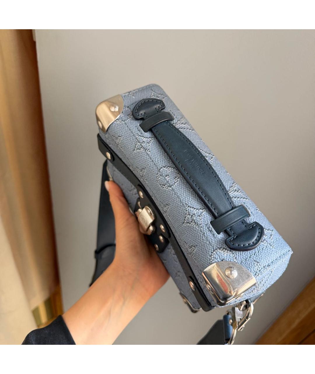 LOUIS VUITTON Голубая сумка через плечо, фото 5