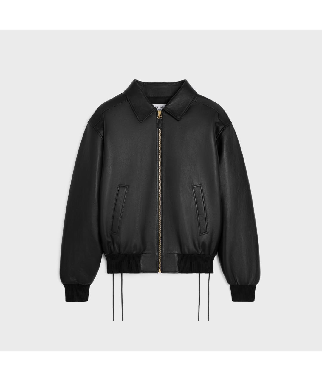 CELINE Черная кожаная куртка, фото 1