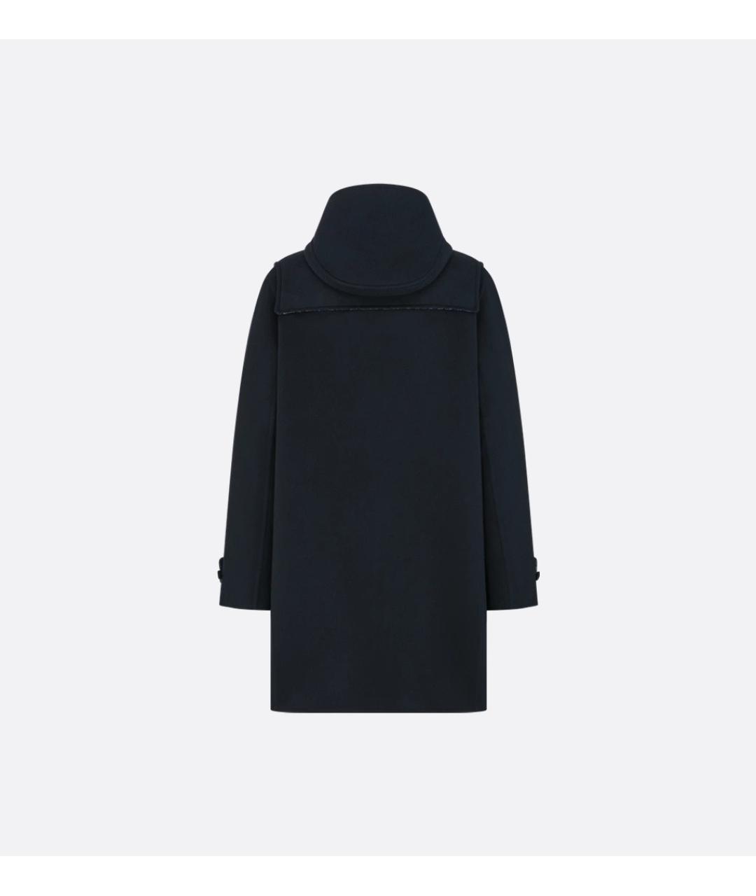 CHRISTIAN DIOR Темно-синее шерстяное пальто, фото 2