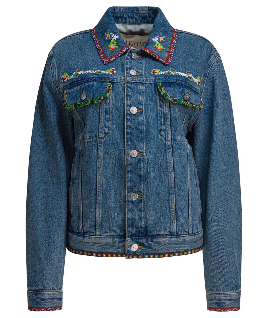 VALENTINO Синяя деним куртка, фото 1