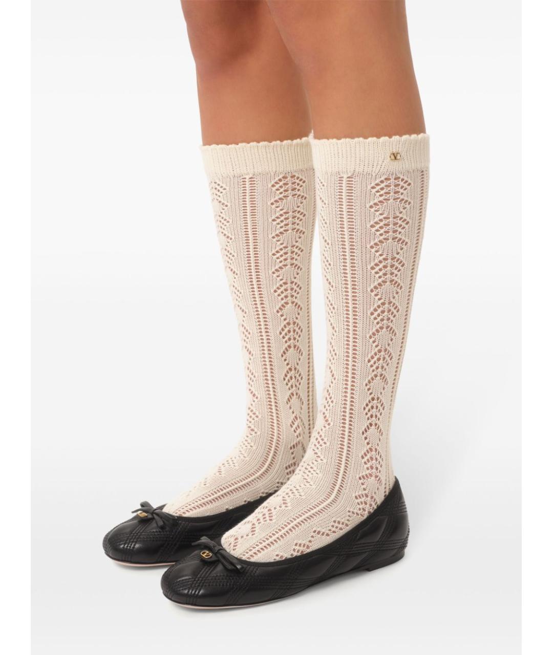 VALENTINO Черные кожаные балетки, фото 3