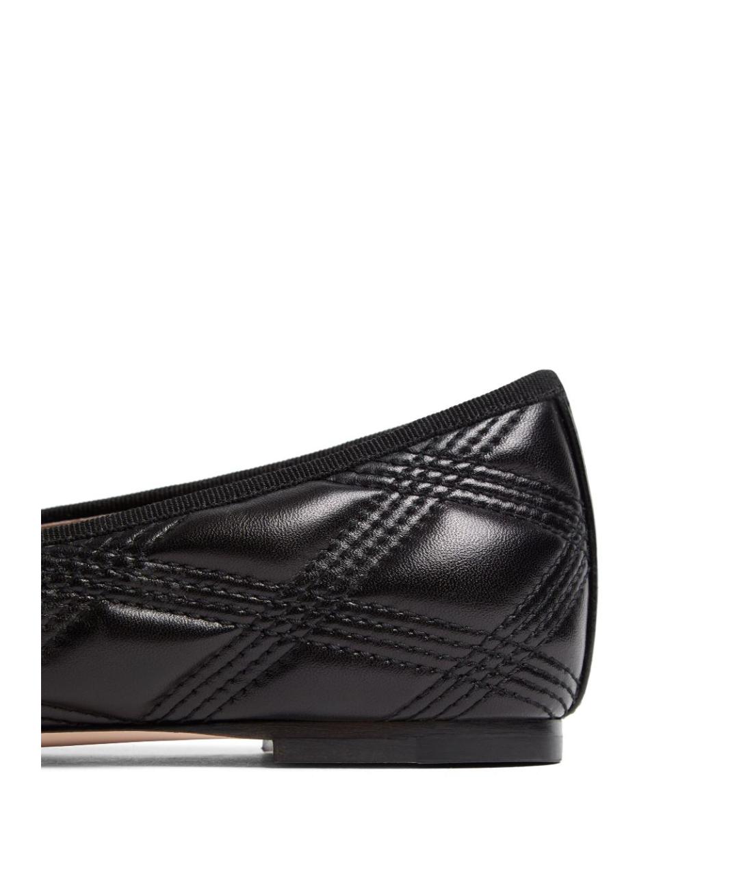 VALENTINO Черные кожаные балетки, фото 5