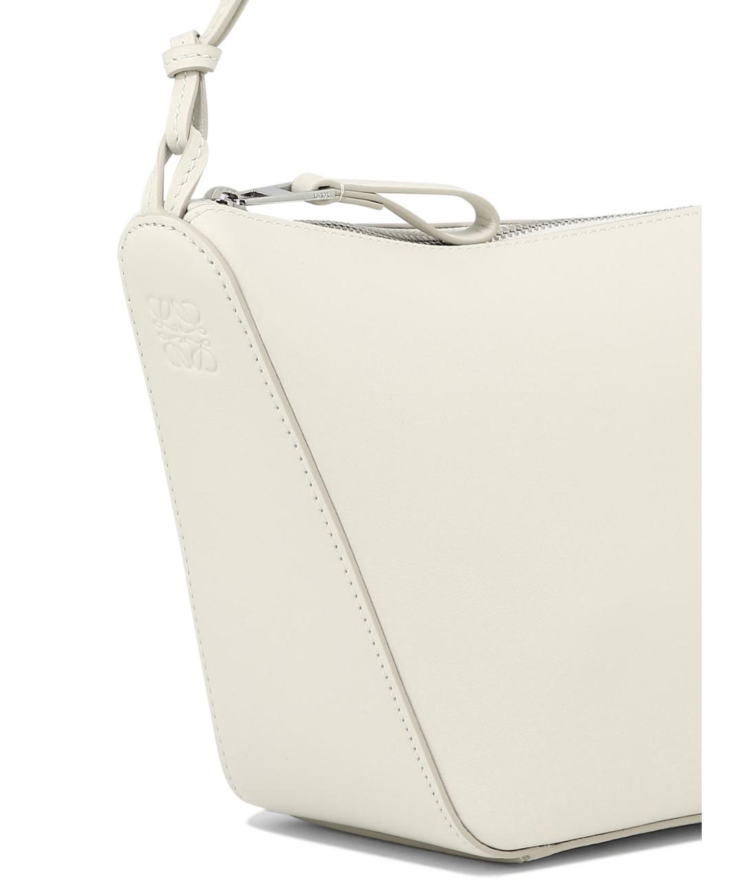 LOEWE Белая кожаная сумка через плечо, фото 4