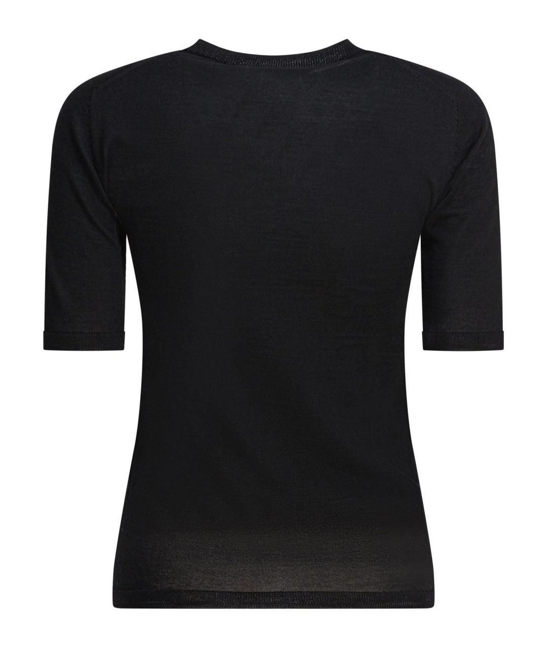 MAX MARA Черный шерстяной джемпер / свитер, фото 2