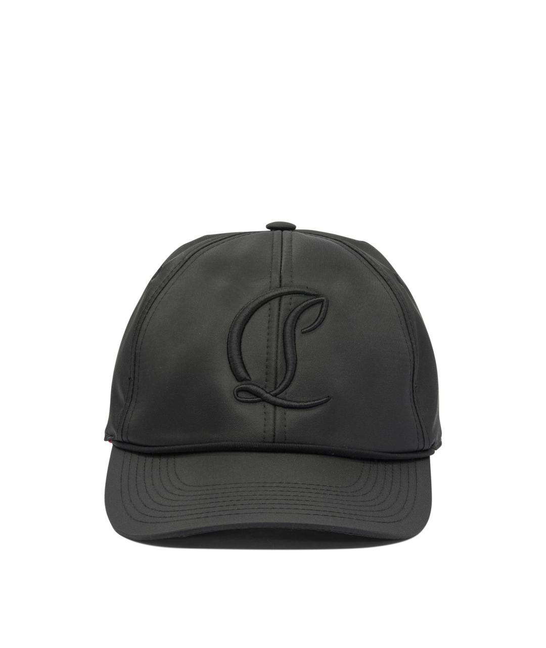 CHRISTIAN LOUBOUTIN Черная синтетическая кепка/бейсболка, фото 1