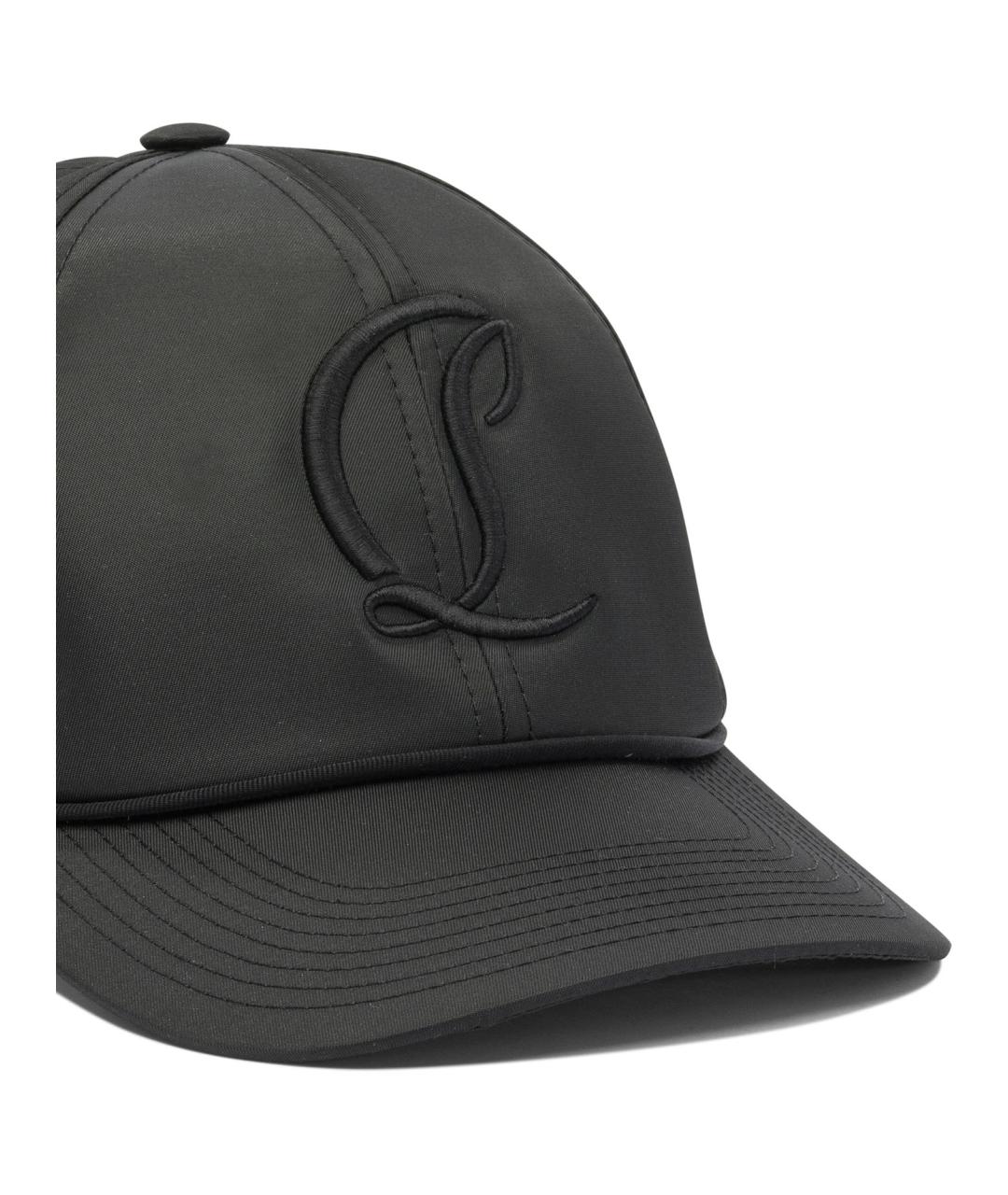 CHRISTIAN LOUBOUTIN Черная синтетическая кепка/бейсболка, фото 4