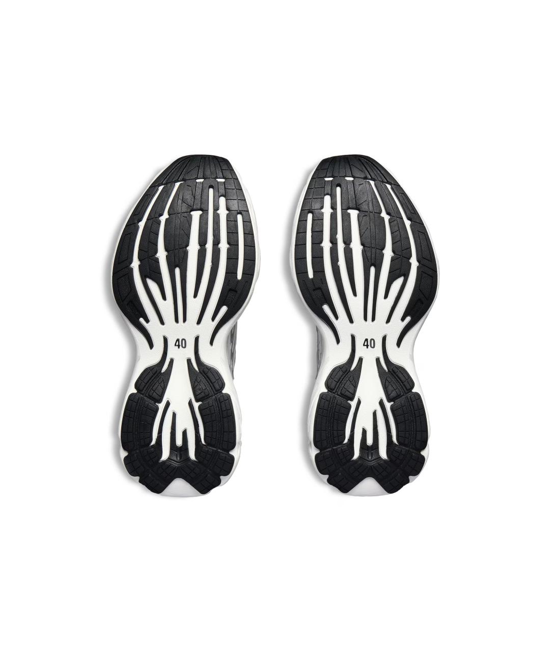 BALENCIAGA Белые кожаные низкие кроссовки / кеды, фото 7