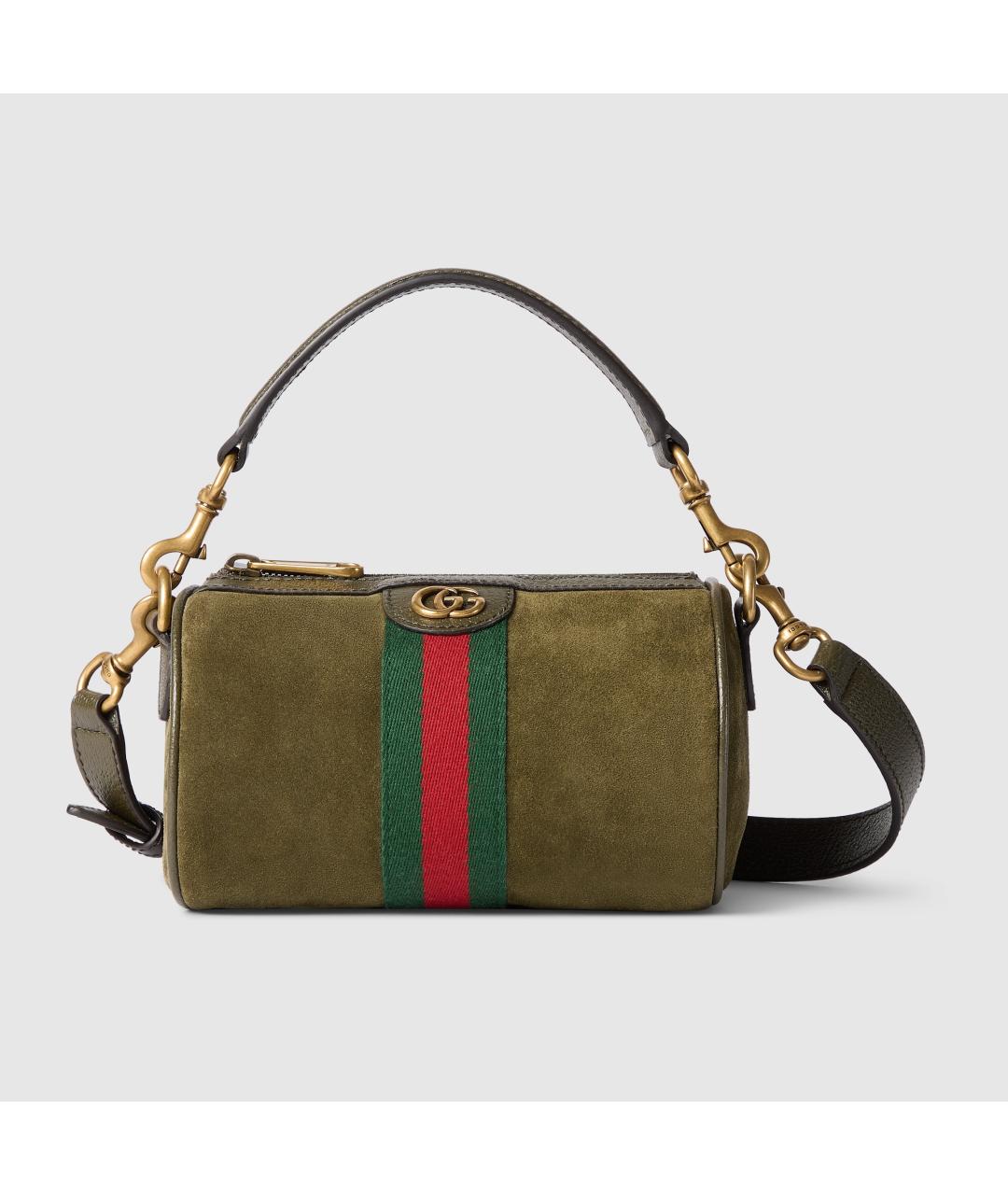 GUCCI Зеленая кожаная сумка на плечо, фото 6