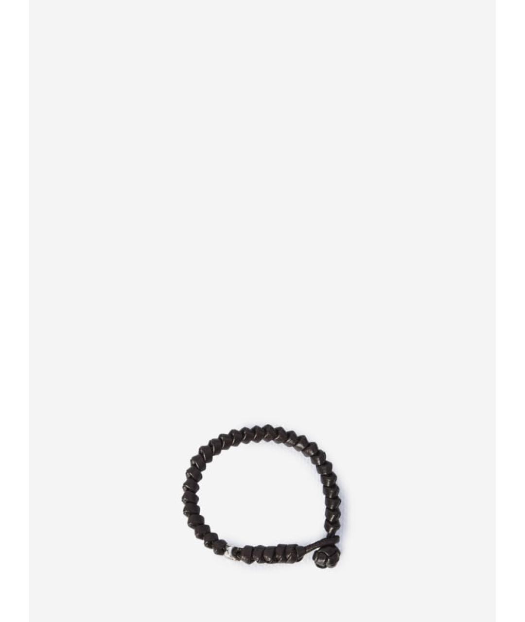 BOTTEGA VENETA Коричневый кожаный браслет, фото 2