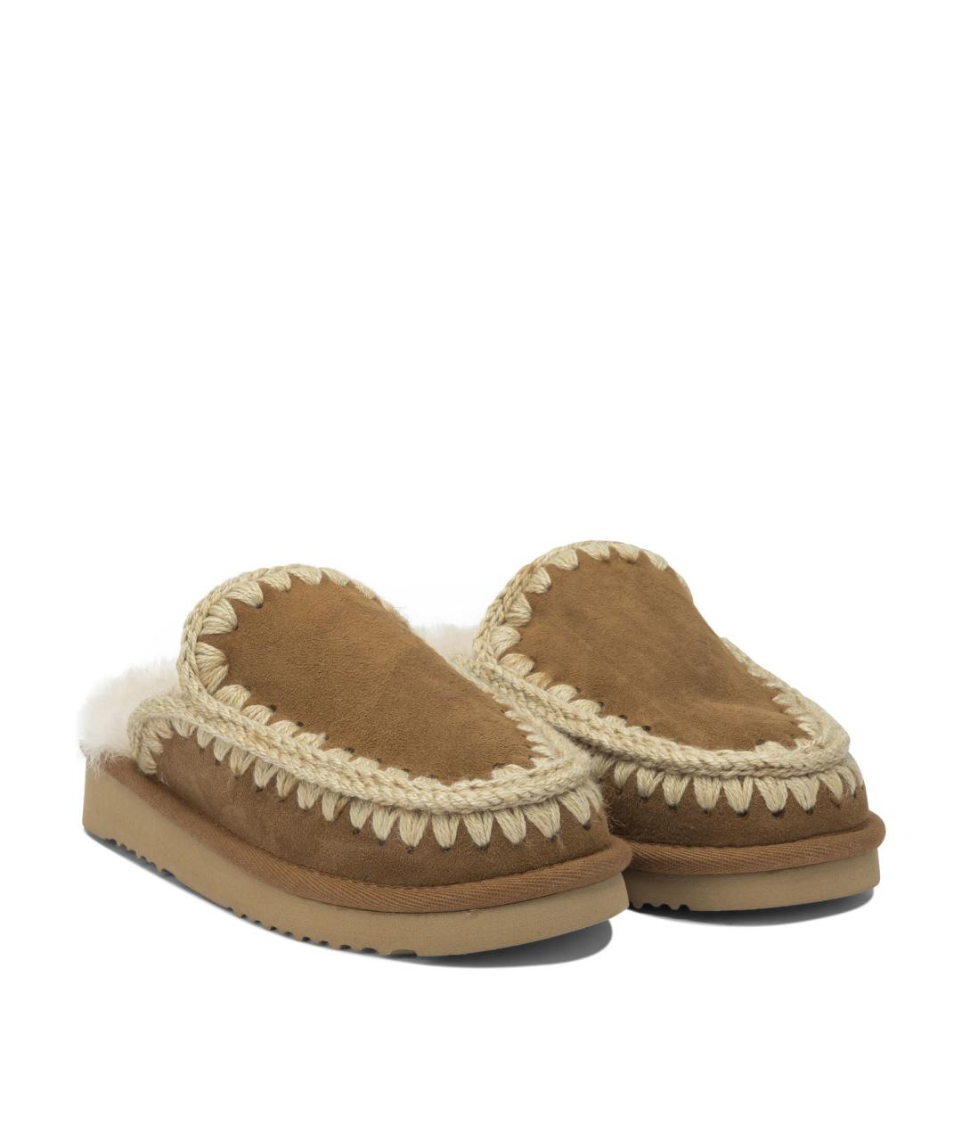 MOU Хаки замшевые мюли, фото 2