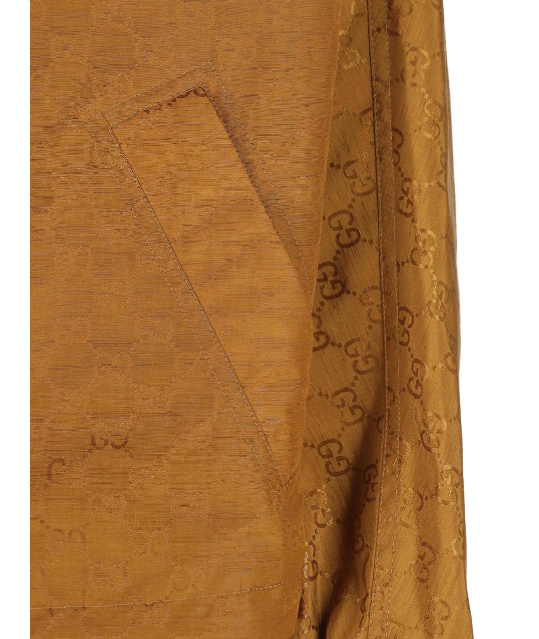 GUCCI Коричневая полиамидовая куртка, фото 3