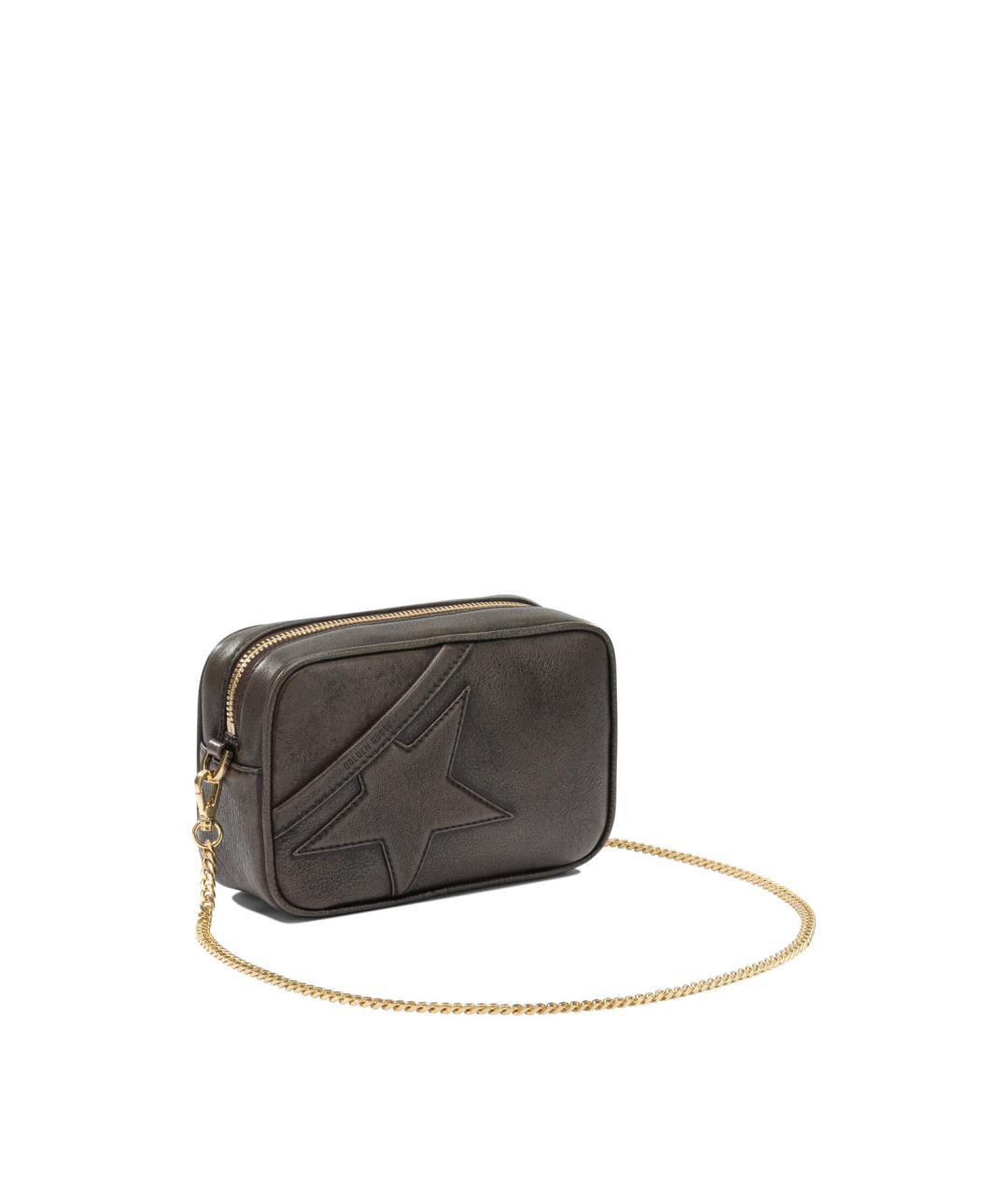 GOLDEN GOOSE DELUXE BRAND Коричневая кожаная сумка через плечо, фото 2