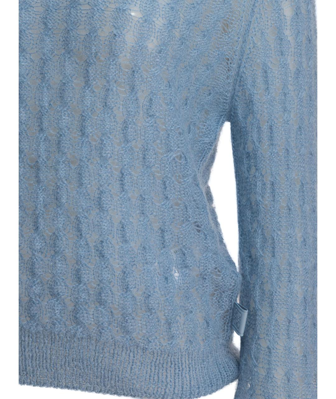 LOEWE Голубой хлопковый джемпер / свитер, фото 4