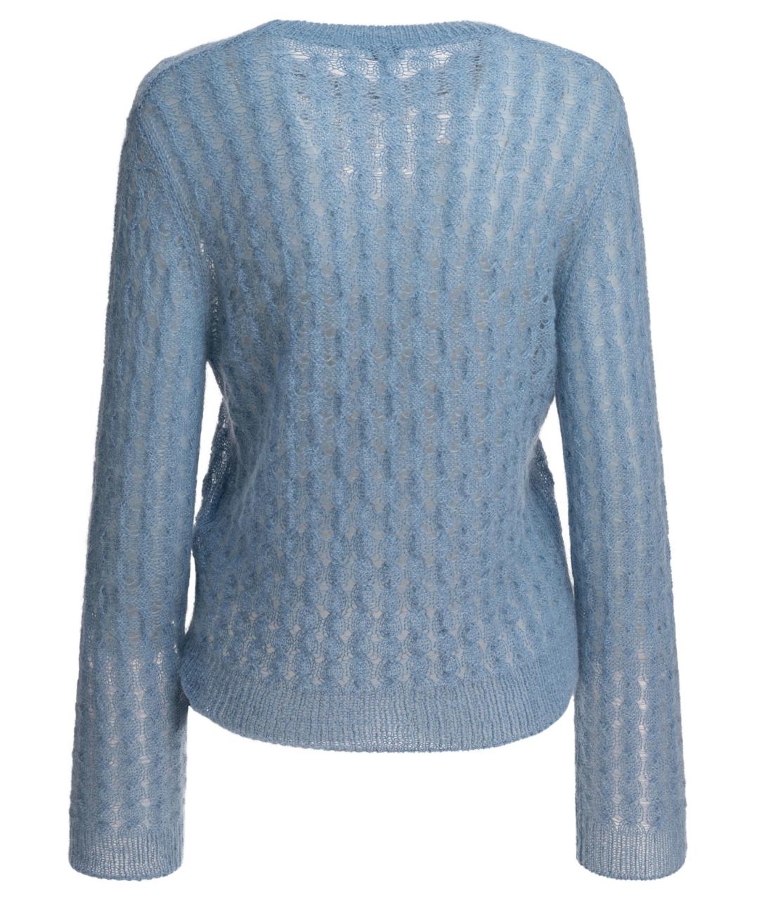 LOEWE Голубой хлопковый джемпер / свитер, фото 2