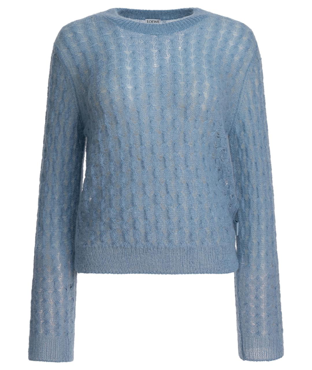 LOEWE Голубой хлопковый джемпер / свитер, фото 1