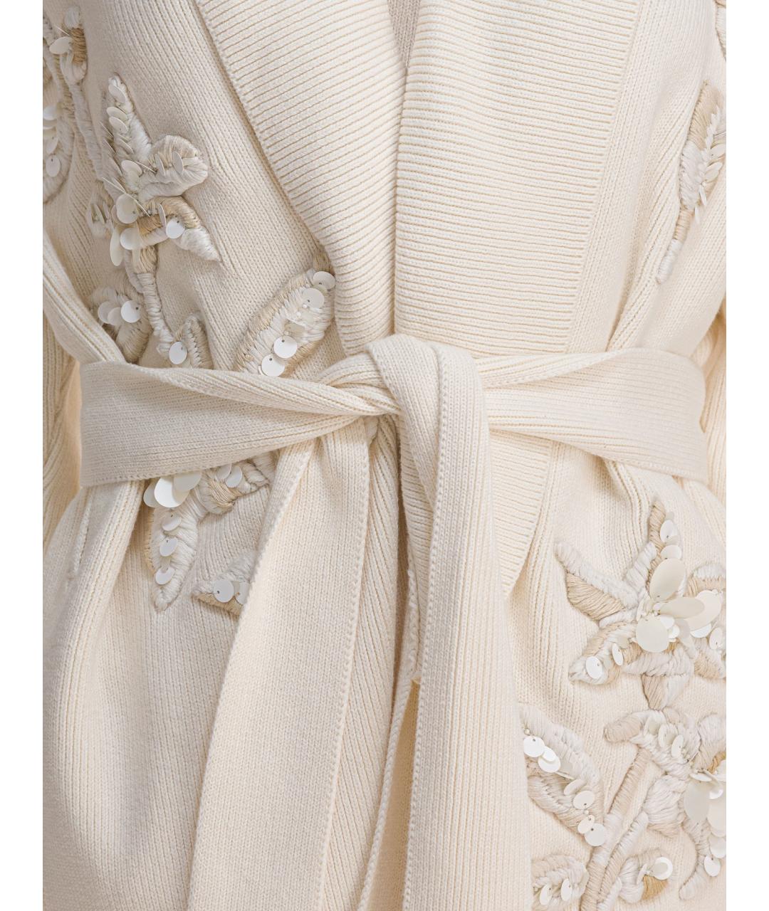 GOLDEN GOOSE DELUXE BRAND Белый хлопковый кардиган, фото 3