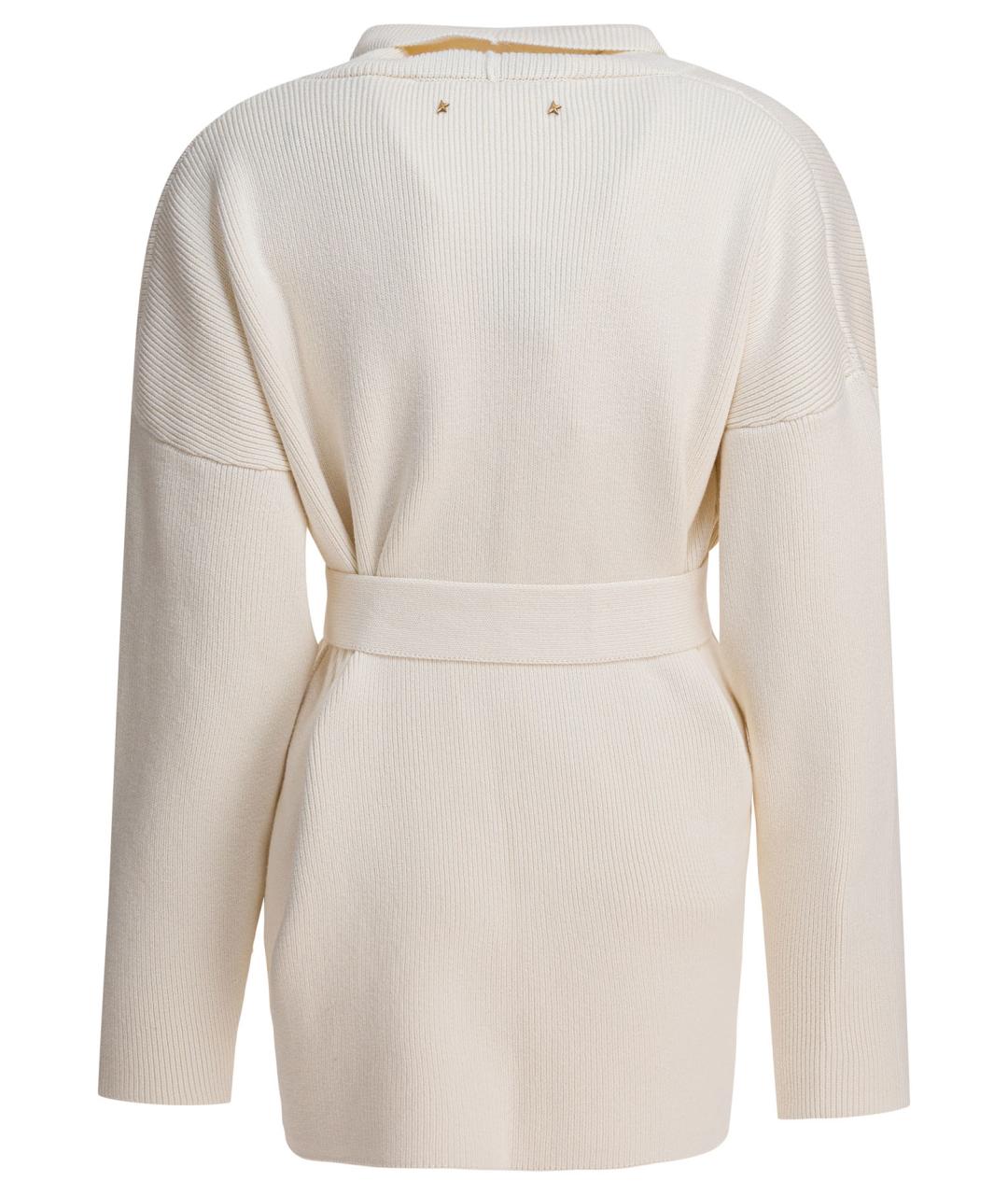 GOLDEN GOOSE DELUXE BRAND Белый хлопковый кардиган, фото 2