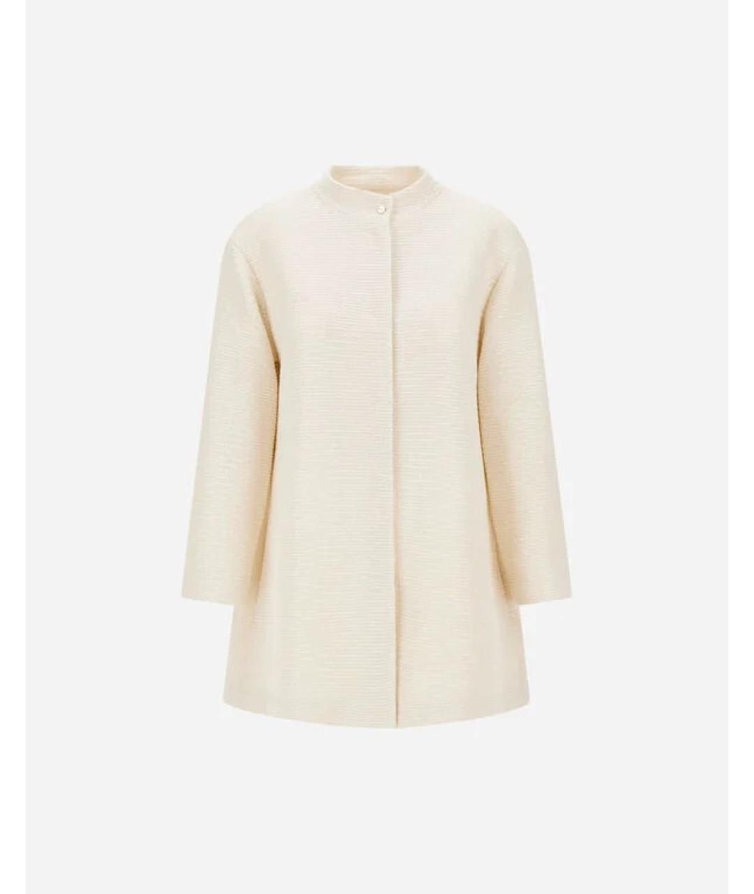 HERNO Белое полиэстеровое пальто, фото 1