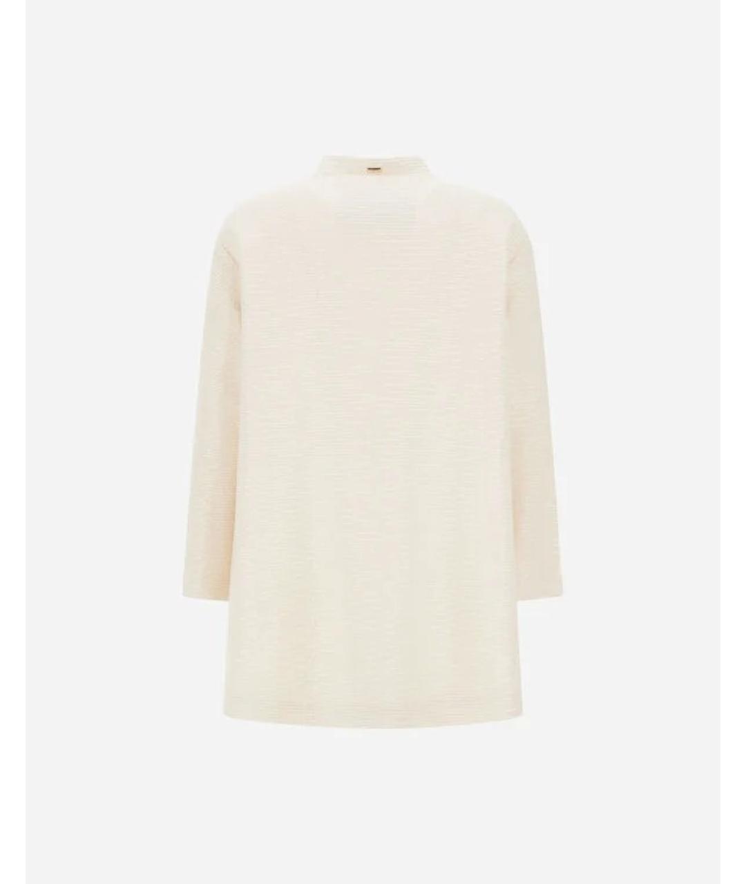 HERNO Белое полиэстеровое пальто, фото 3