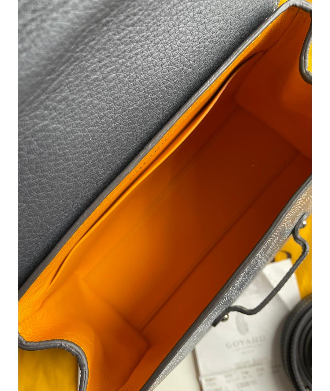 GOYARD Серая сумка с короткими ручками, фото 6