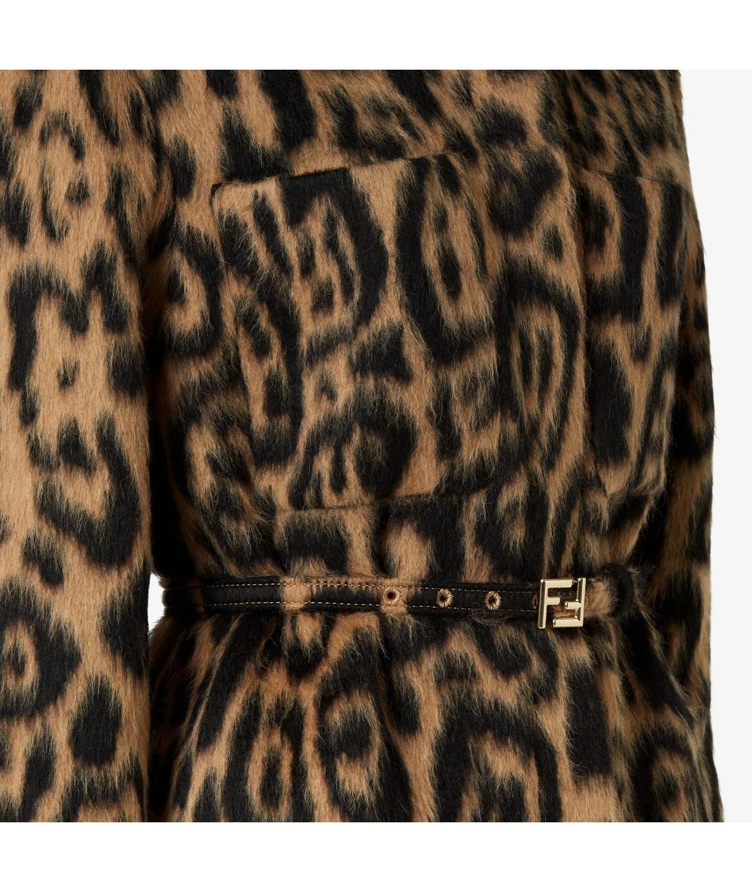 FENDI Коричневый шерстяной жакет/пиджак, фото 3