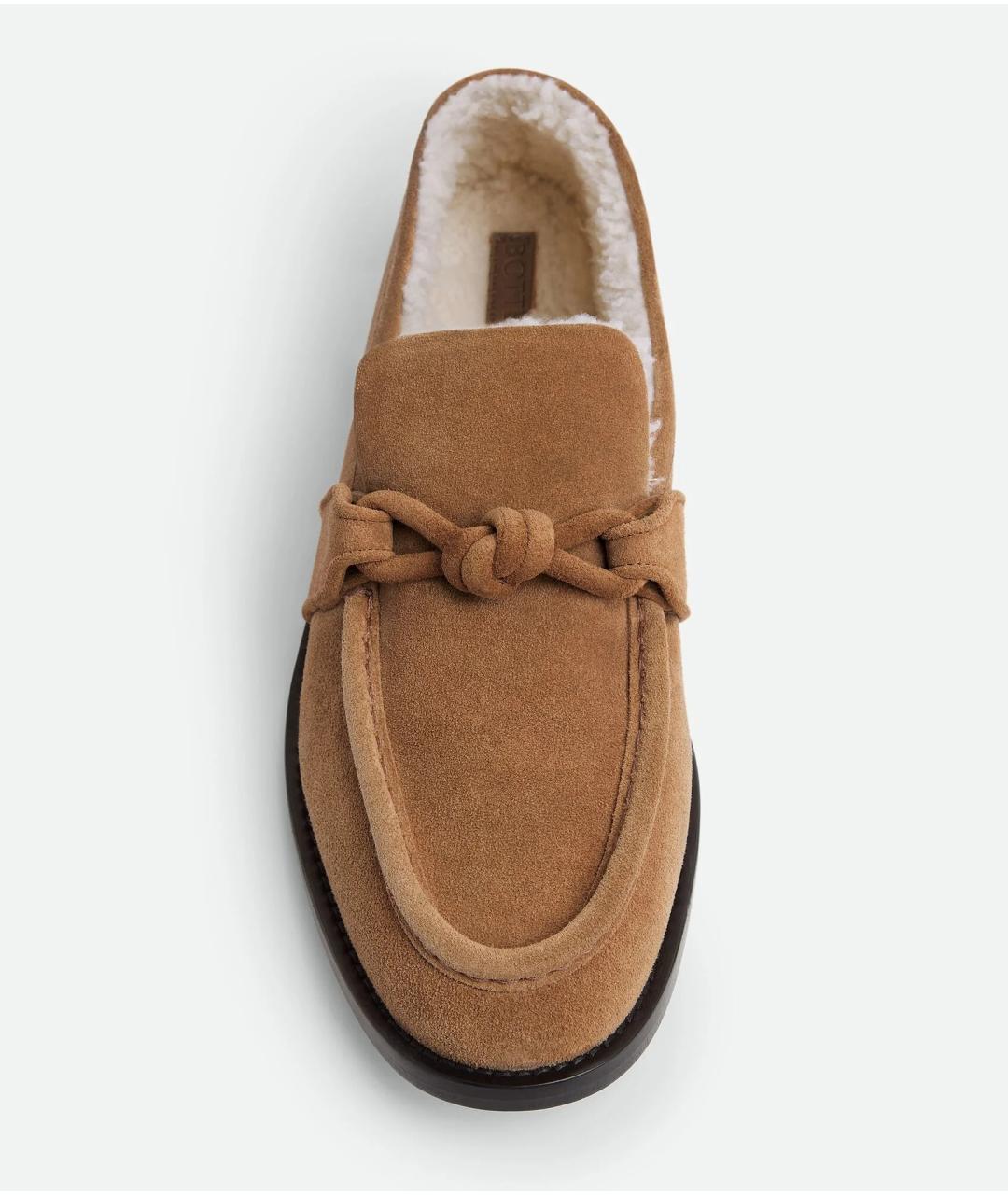 BOTTEGA VENETA Коричневые замшевые лоферы, фото 5