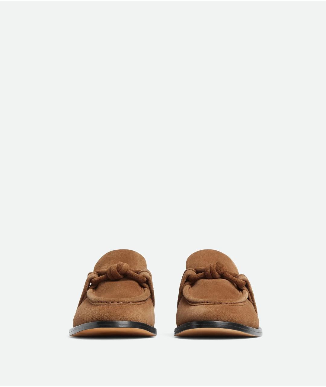 BOTTEGA VENETA Коричневые замшевые лоферы, фото 2