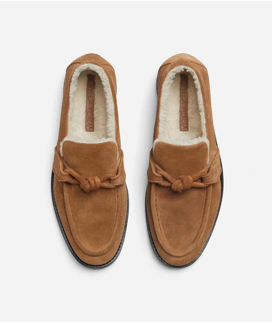 BOTTEGA VENETA Коричневые замшевые лоферы, фото 4