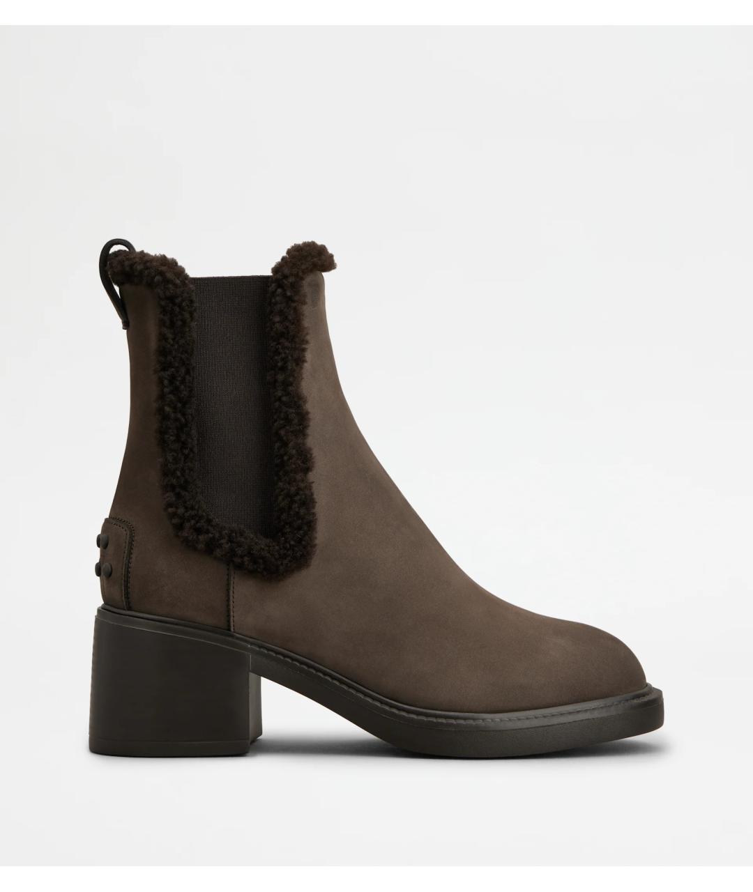 TOD'S Коричневые кожаные ботинки, фото 6