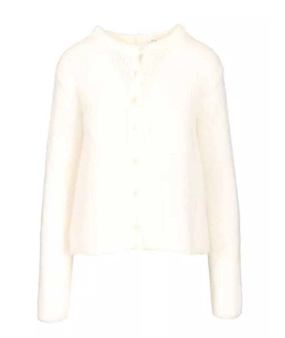 LOEWE Белый шерстяной кардиган, фото 1