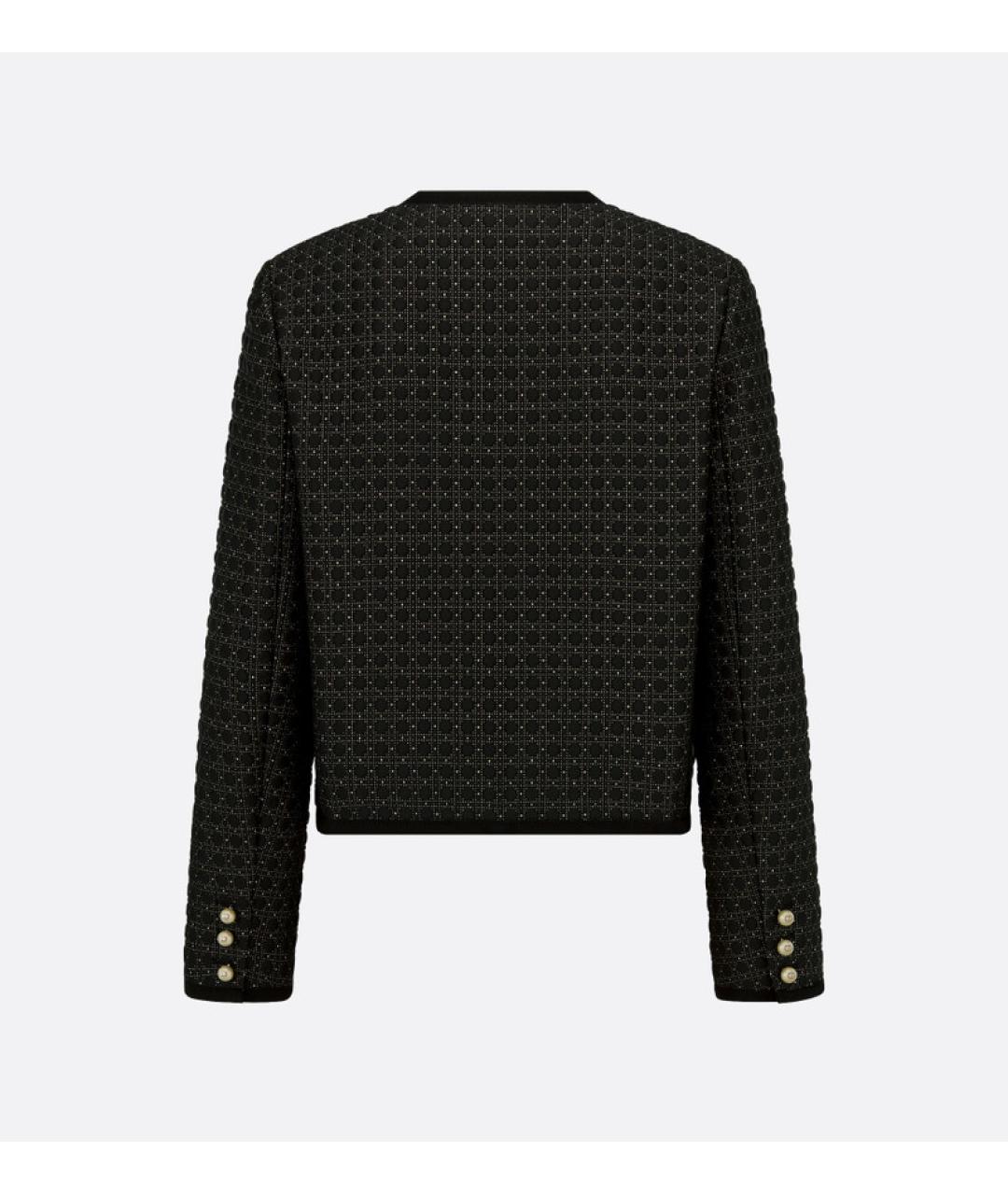 CHRISTIAN DIOR Черный полиэстеровый жакет/пиджак, фото 2