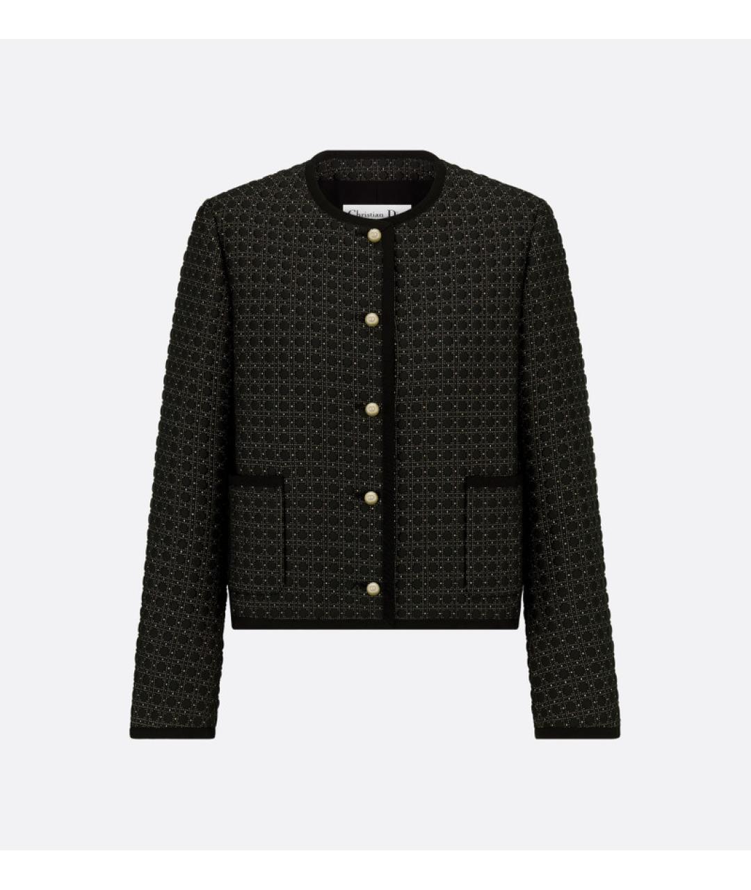 CHRISTIAN DIOR Черный полиэстеровый жакет/пиджак, фото 1