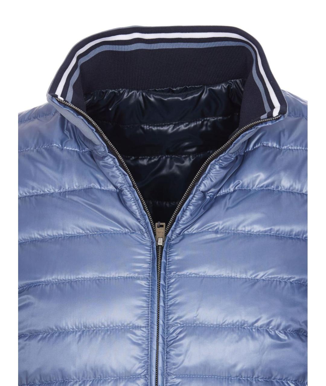 HERNO Голубая полиамидовая куртка, фото 4