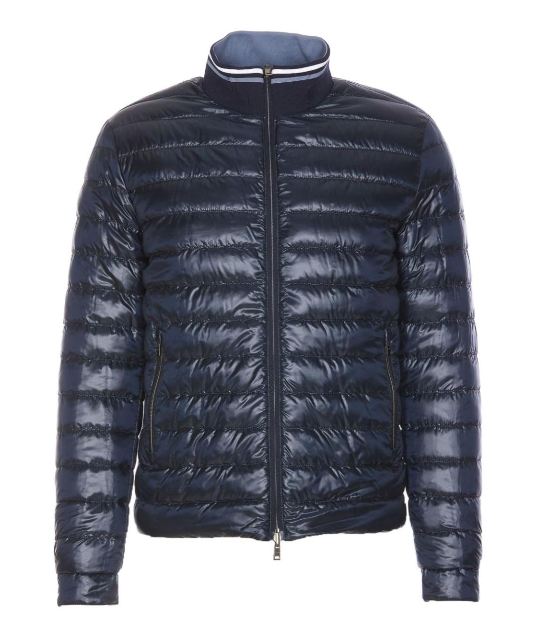 HERNO Голубая полиамидовая куртка, фото 2