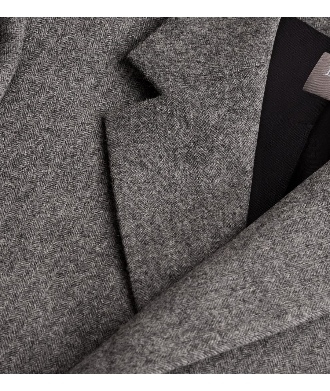 CHRISTIAN DIOR Серый шерстяной пиджак, фото 3