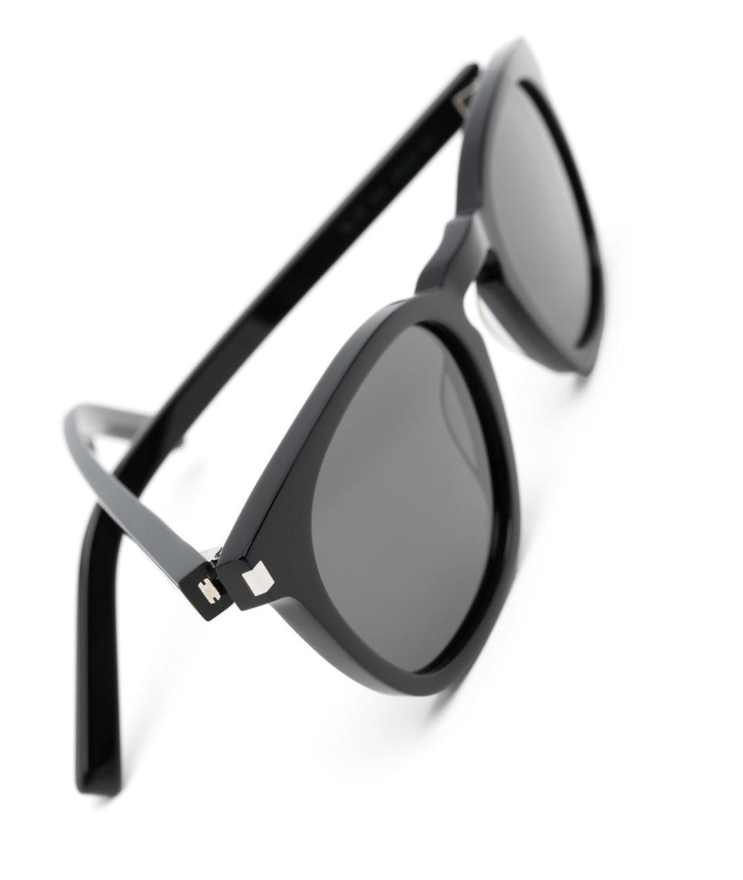 SAINT LAURENT Черные пластиковые солнцезащитные очки, фото 3