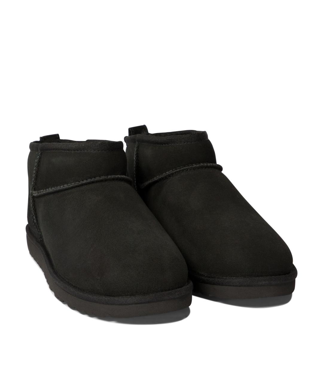 UGG AUSTRALIA Черные замшевые низкие ботинки, фото 2