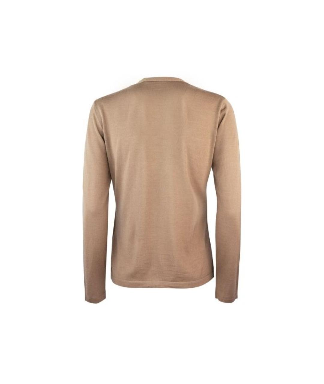 MAX MARA Коричневый шерстяной джемпер / свитер, фото 2