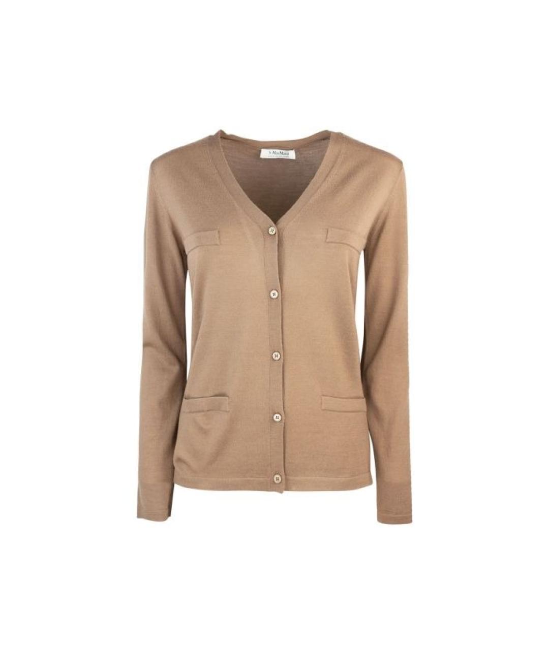 MAX MARA Коричневый шерстяной джемпер / свитер, фото 1