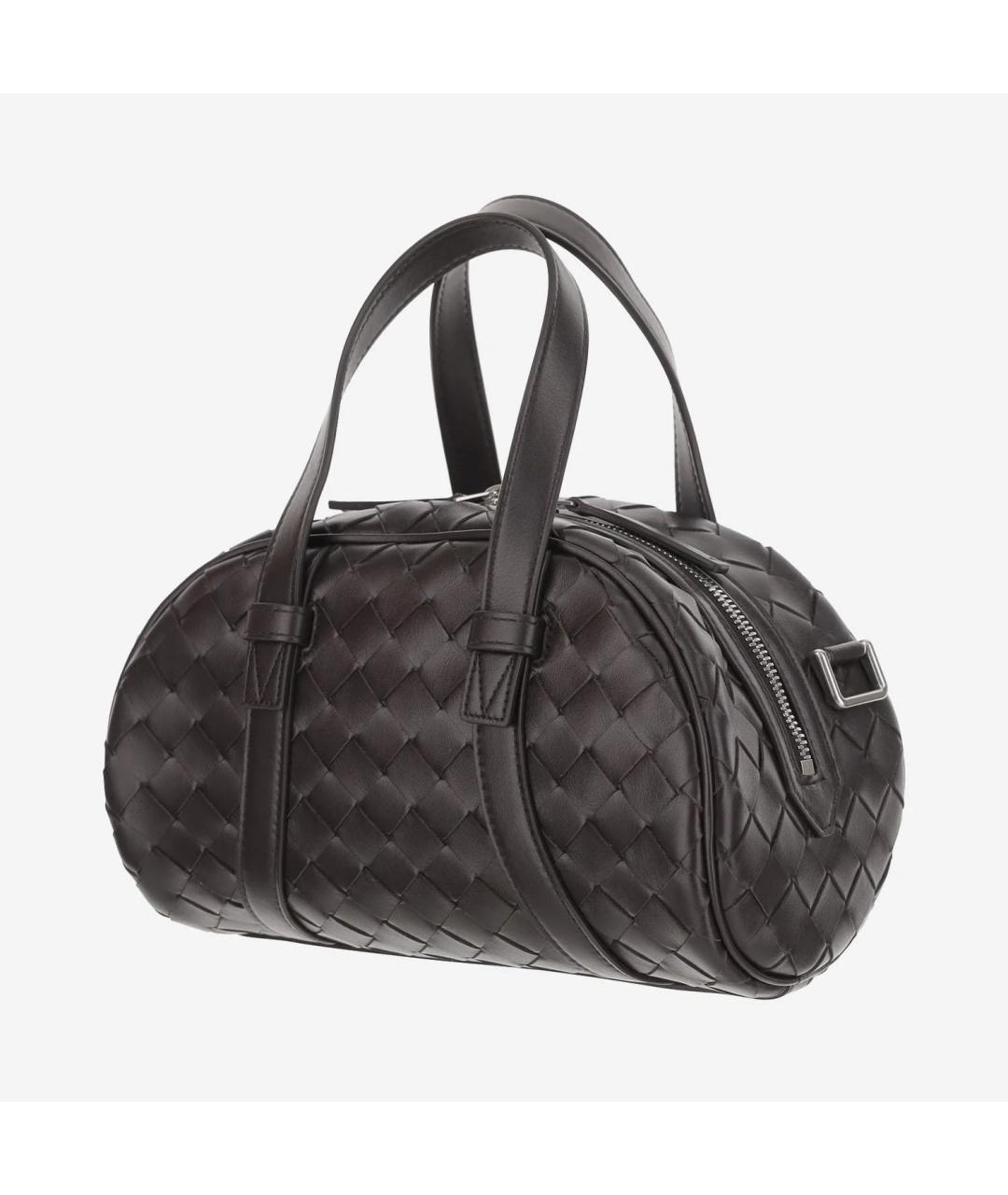 BOTTEGA VENETA Коричневая кожаная сумка тоут, фото 2